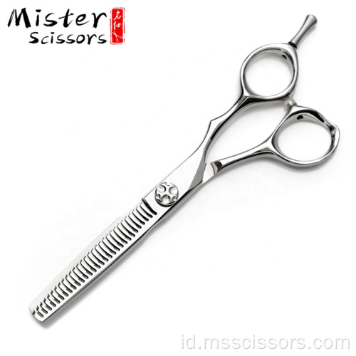 SUS440C Steel Professional Barber Scissors Untuk Penipisan